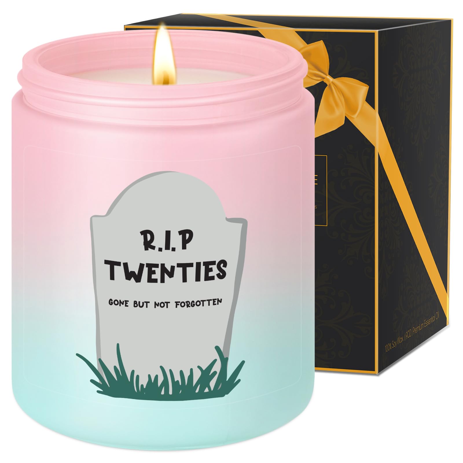 LEADO 30th Birthday Candle - Elegant 30 Year Old Birthday Gifts for Women & Men - Perfect 1995 30th Birthday Present for Her, Him, Sister or Friends - Happy Thirtieth Celebration Candle - Great for Birthday Parties, Milestone Celebrations & Surprise Gifts