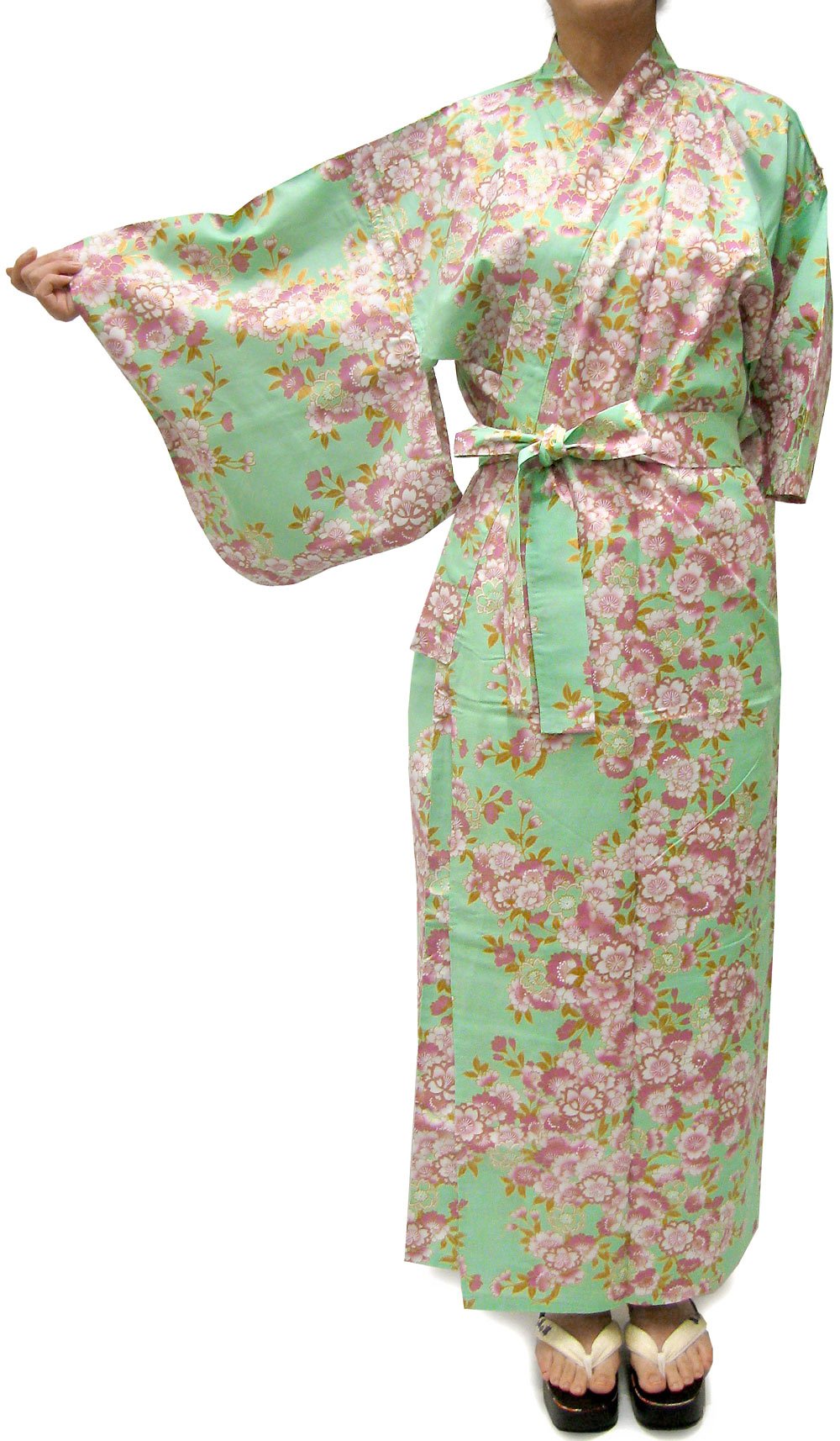Women's Cotton Kimono Yukata Robe - Small Size (54