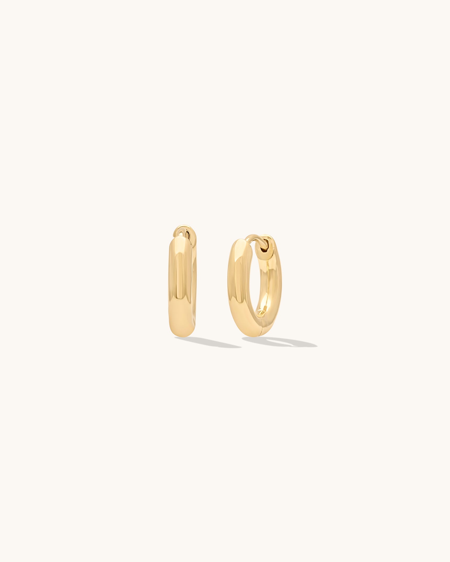 10K Gold Margo Hoops - Elegant Dainty Huggie Earrings for Women, Perfect for Everyday Wear, Parties & Special Occasions