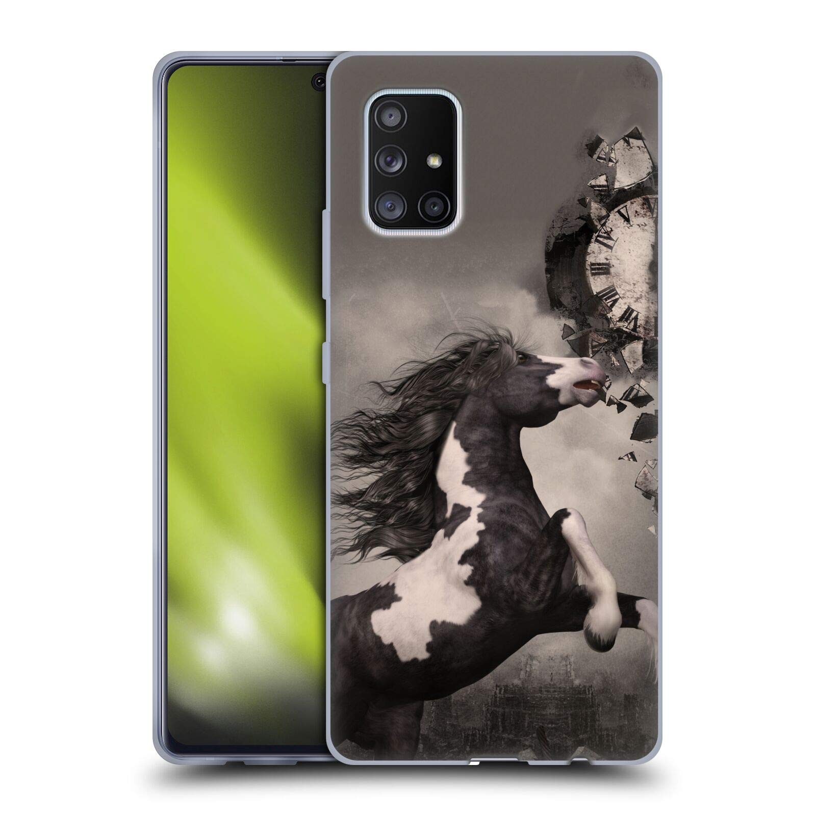 Head Case Designs Officially Licensed Simone Gatterwe The Apocalypse Horses Soft Gel Case for Samsung Galaxy A71 5G (2020) - Durable Protection for Everyday Use & Outdoor Adventures