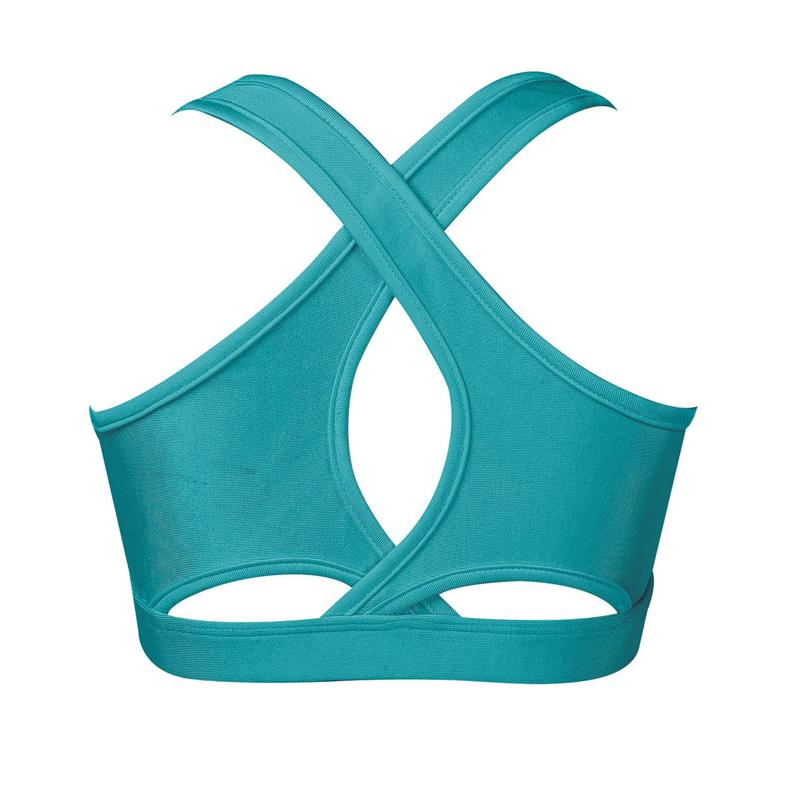 MSemis Big Girls Criss Cross Back Sports Bra - High Support Gymnastics Dance Workout Training Crop Top Tank for Teens, Cheerleading, Yoga & Activewear