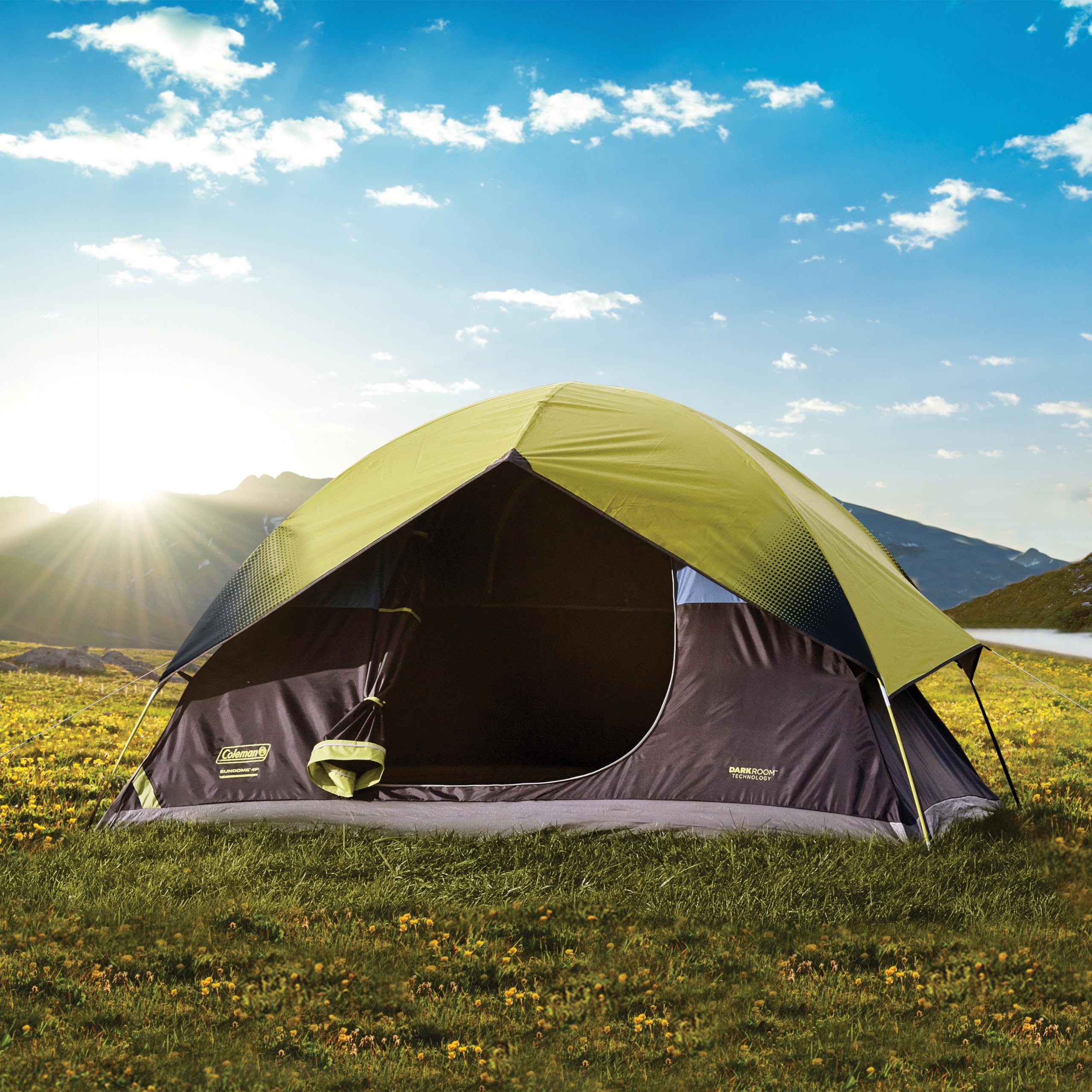 Coleman 6-Person Sundome Dark Room Dome Tent for Camping - Waterproof, Easy Setup Family Tent for Outdoor Adventures, Backpacking & Beach Trips