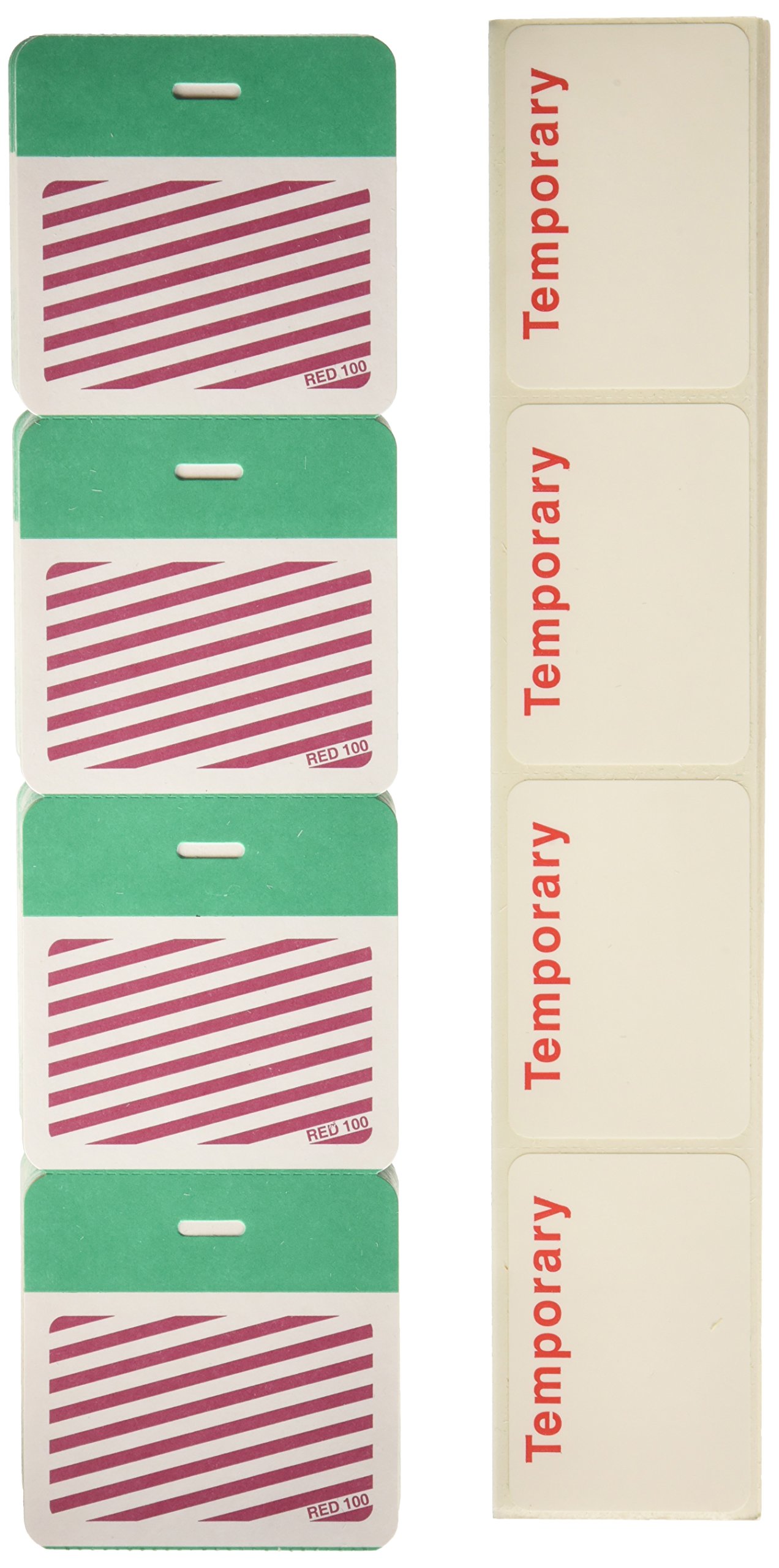 Brady 95666 SecurAlert Color Card Clip-on Badge - 3x3 Inch Green Temporary ID Badge (500 Pack) - Perfect for Events, Conferences & Workplace Security