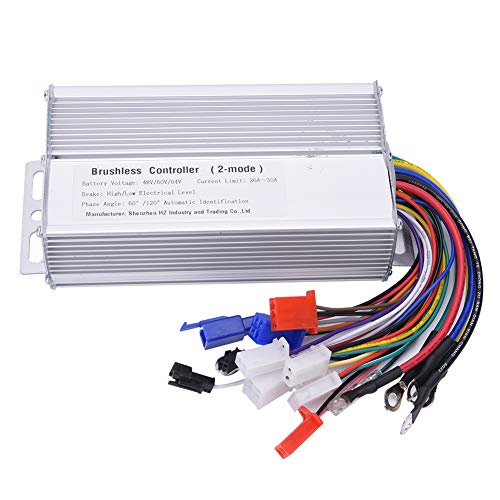 1000W-1500W BLDC Motor Controller - 12 Tube Metal Brushless Speed Controller for E-Bike & Electric Scooter - Perfect for DIY Electric Vehicle Upgrades & High-Performance Riding