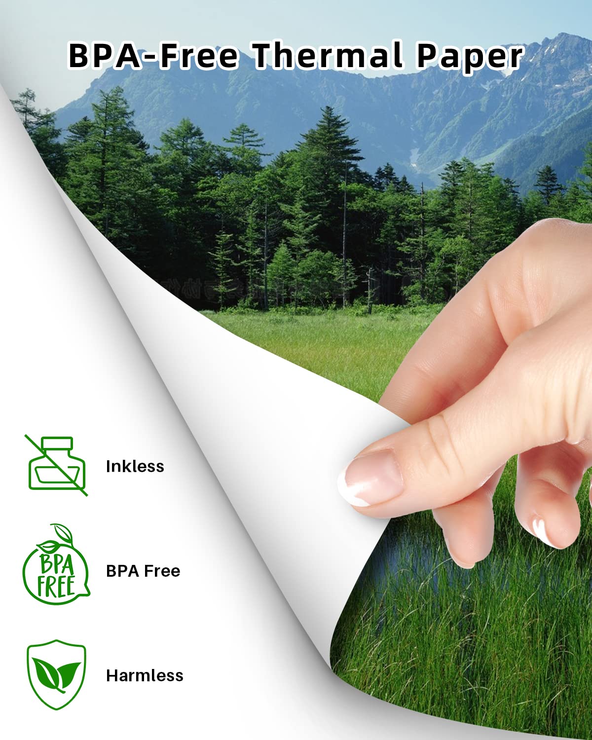 Phomemo M08E Portable Bluetooth Thermal Printer - Inkless Printing for iPhone, Android & Laptop - Includes 100 Sheets 8.5
