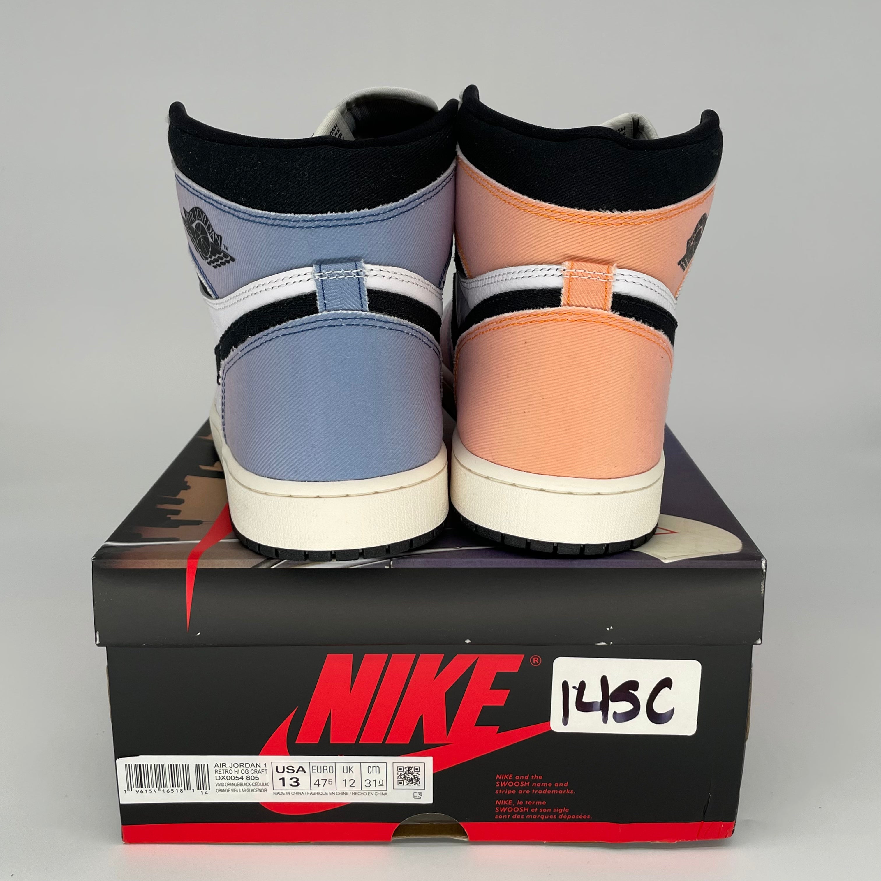 AIR JORDAN 1 SKYLINE Sneakers - Men's Size 13 (DX0054-805) - Retro High Top Basketball Shoes for Streetwear & Sports