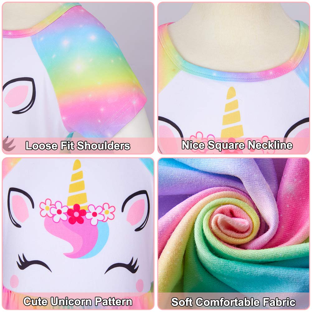 Unicorn Matching Pajama Set for Girls & 18