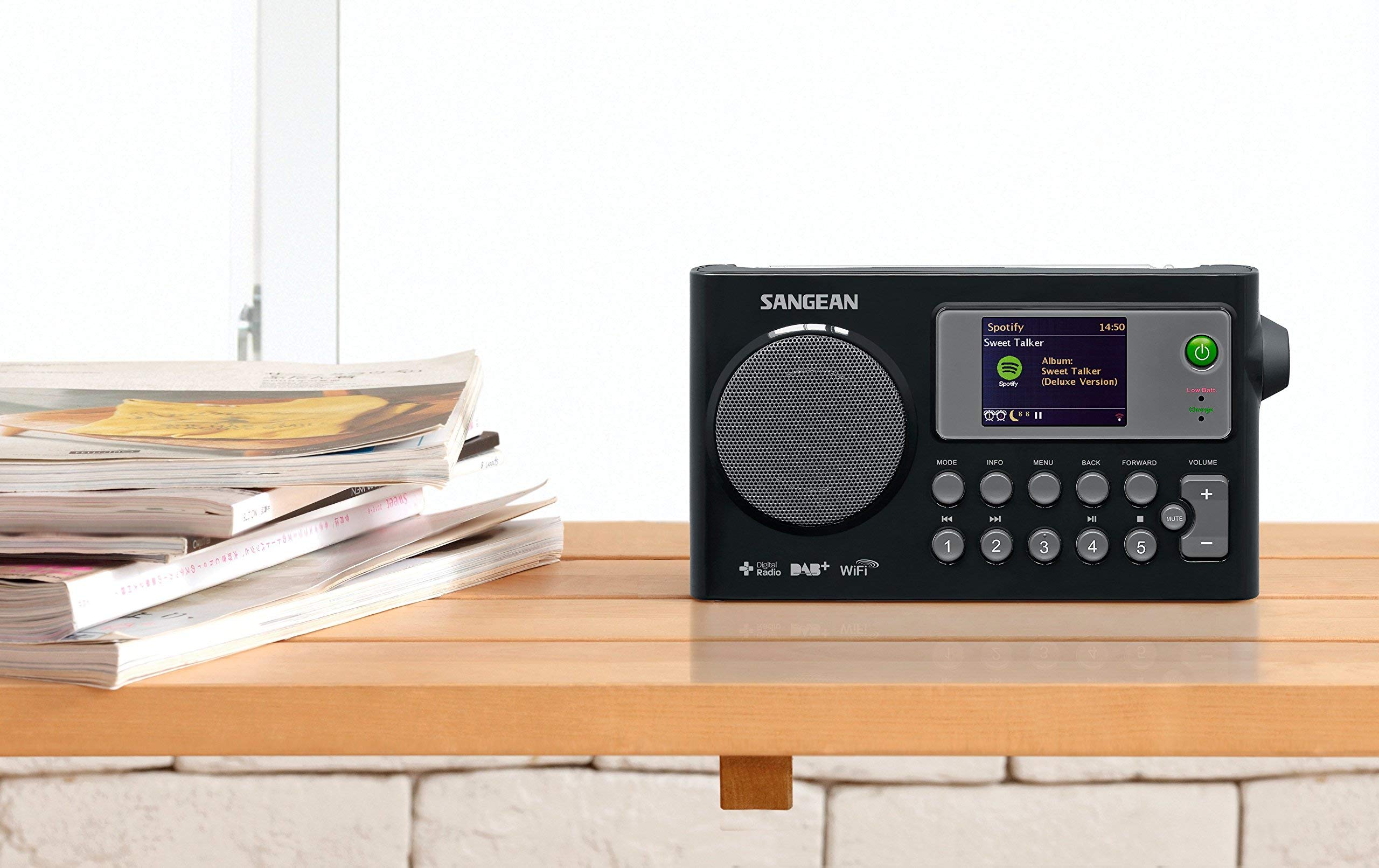 Sangean WFR-27C Internet Radio with DAB+/FM-RDS Digital Receiver & Network Player - Perfect for Home, Office, and Outdoor Use