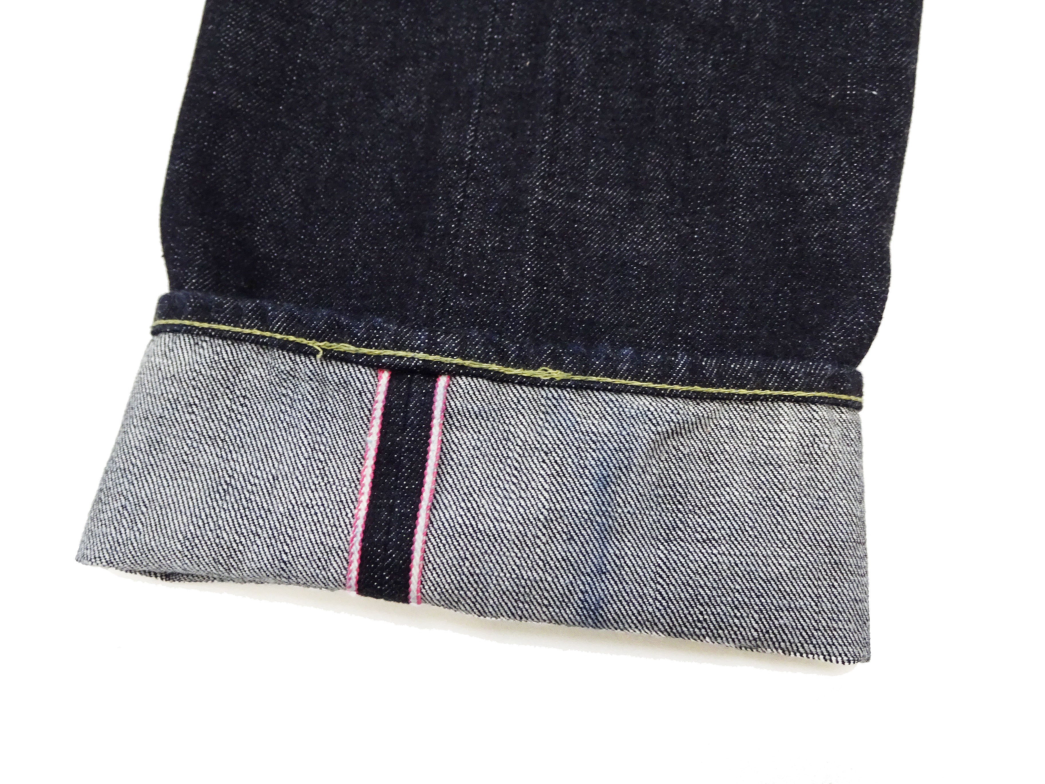 Momotaro Jeans #100 Double Stripe Paint Men's Loose Fit Straight Button Fly Denim Pants - 14.7oz Zimbabwe Cotton Deep Indigo Wash MMJB0101 | Casual Wear, Street Style & Vintage Fashion