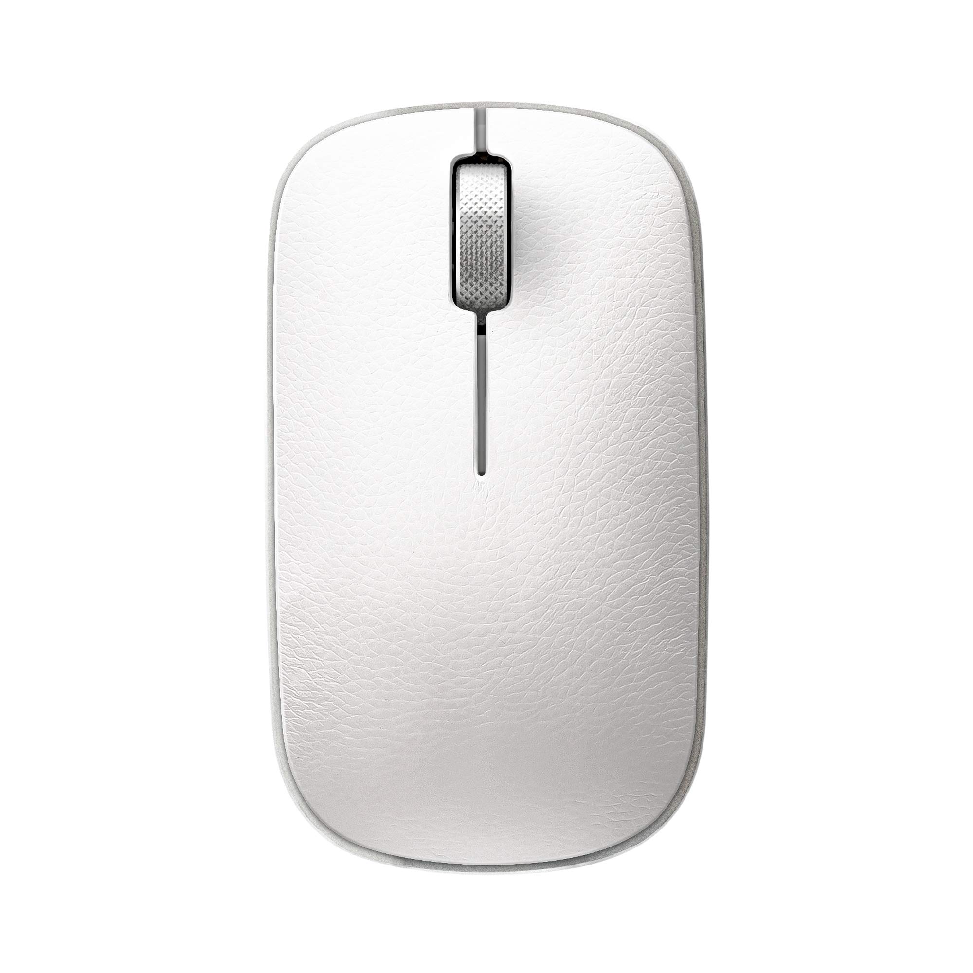 Azio Retro Classic Bluetooth Mouse (Maple) - Wireless Genuine Leather Mouse with Pixart Precision Tracker for Mac, PC, Laptop - Perfect for Office, Home & Travel Use