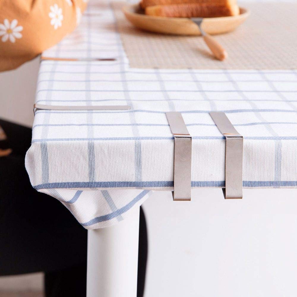 6-Pack Stainless Steel Tablecloth Clips - Heavy Duty Table Cover Clamps for Wedding, Party, Picnic - Securely Holds Round or Rectangular Tables - Perfect for Outdoor Events & Indoor Gatherings