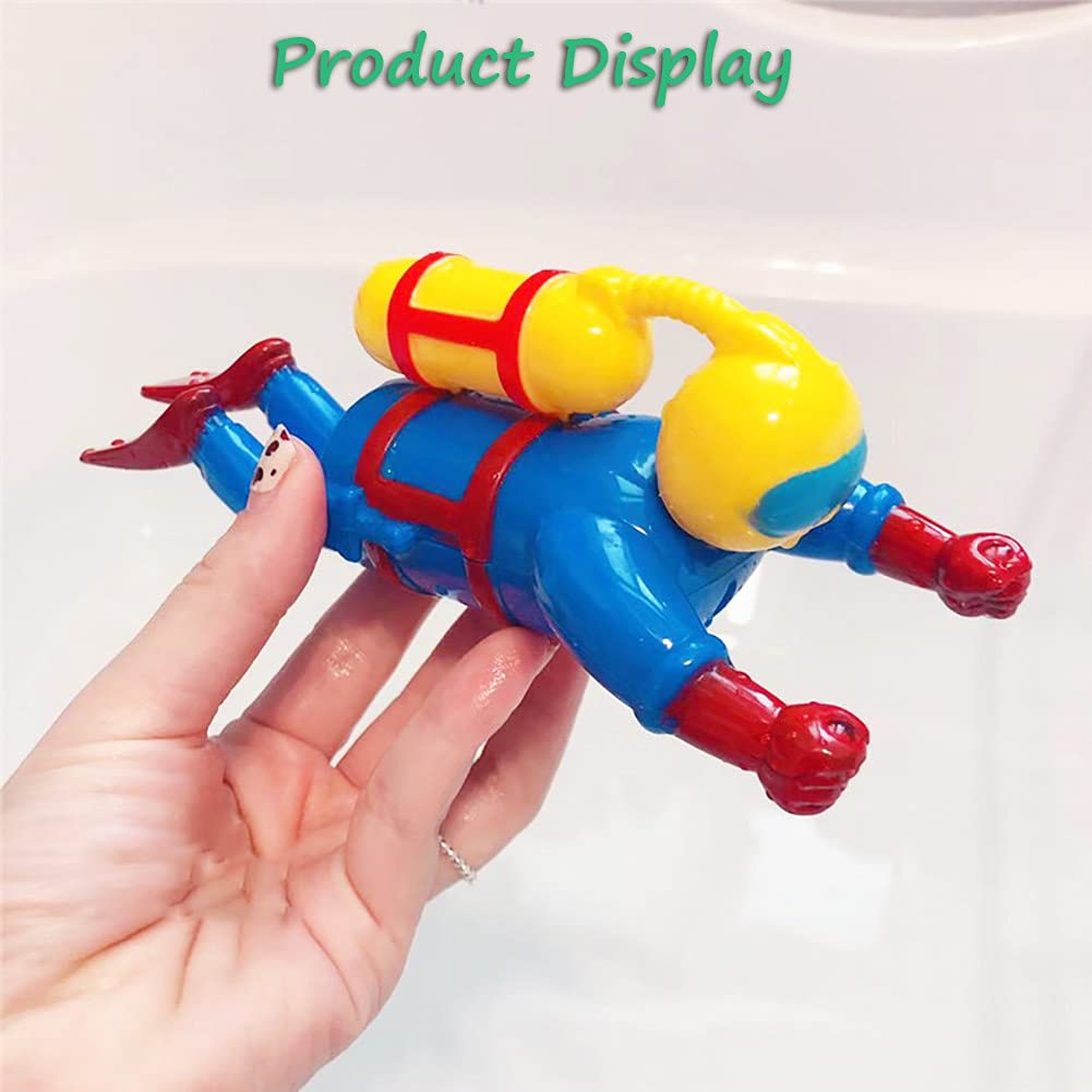 Wind-Up Scuba Diver Bath Toy for Kids - Fun Swimming Frogman Toy for Bathtime Play & Pool Parties | Waterproof Floating Bathroom Toy for Toddlers