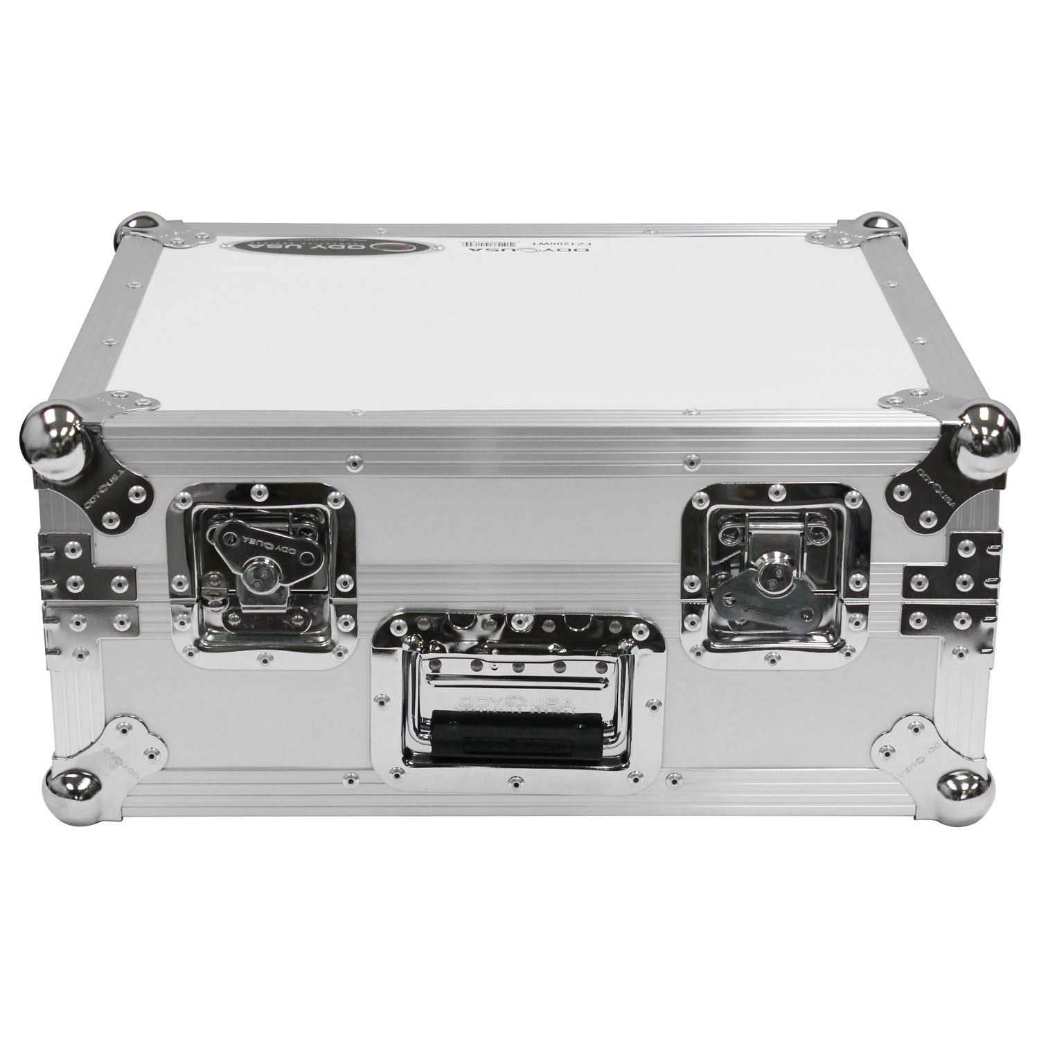 Odyssey FZ1200WT Professional DJ Turntable Flight Case - Heavy Duty White Protective Cover for Vinyl Record Players | Perfect for Travel, Studio & Live Performances