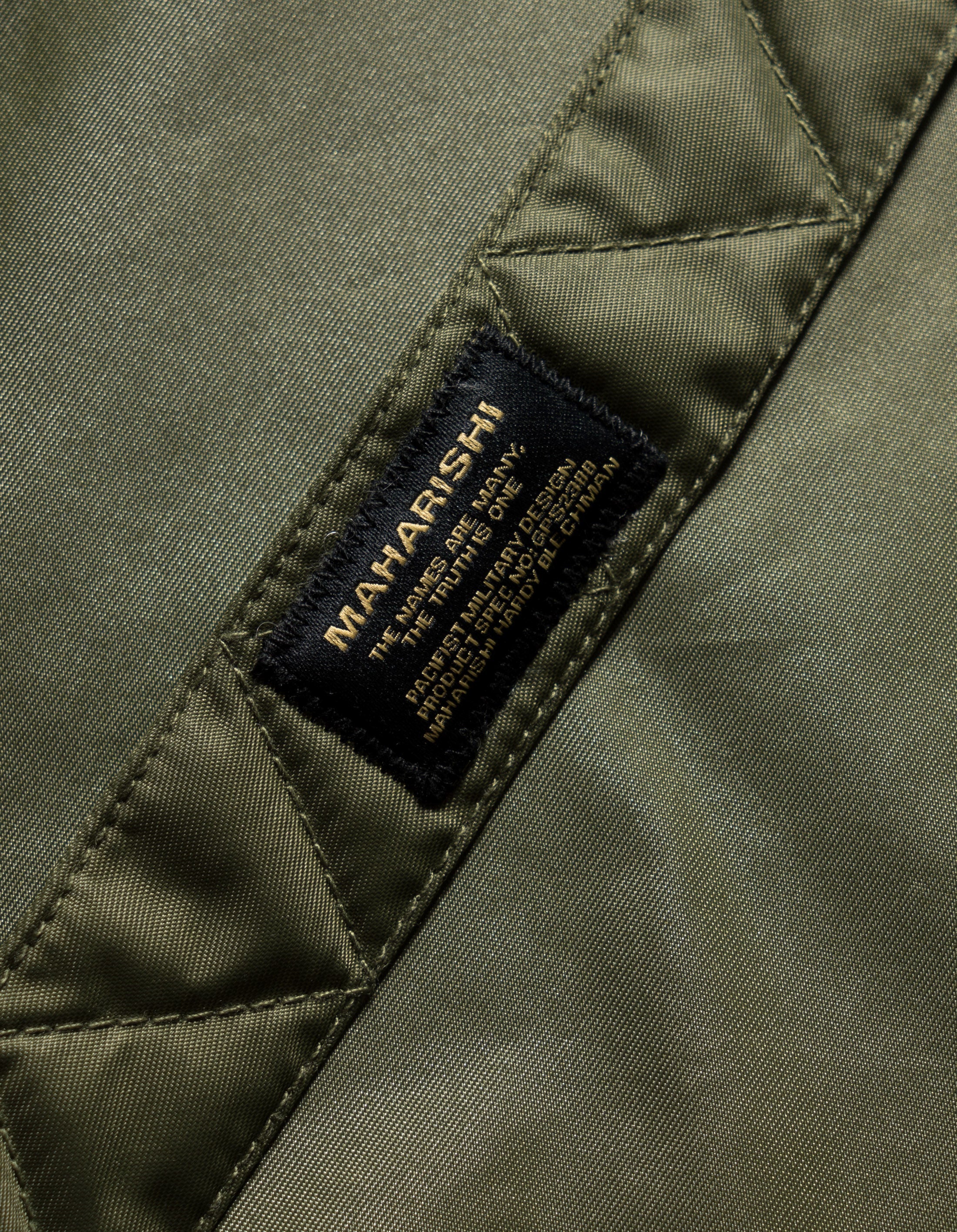 Maharishi 6112 Flight Jacket in Olive Green - Lightweight Waterproof Bomber Jacket for Men | Perfect for Outdoor Adventures, Travel & Casual Wear