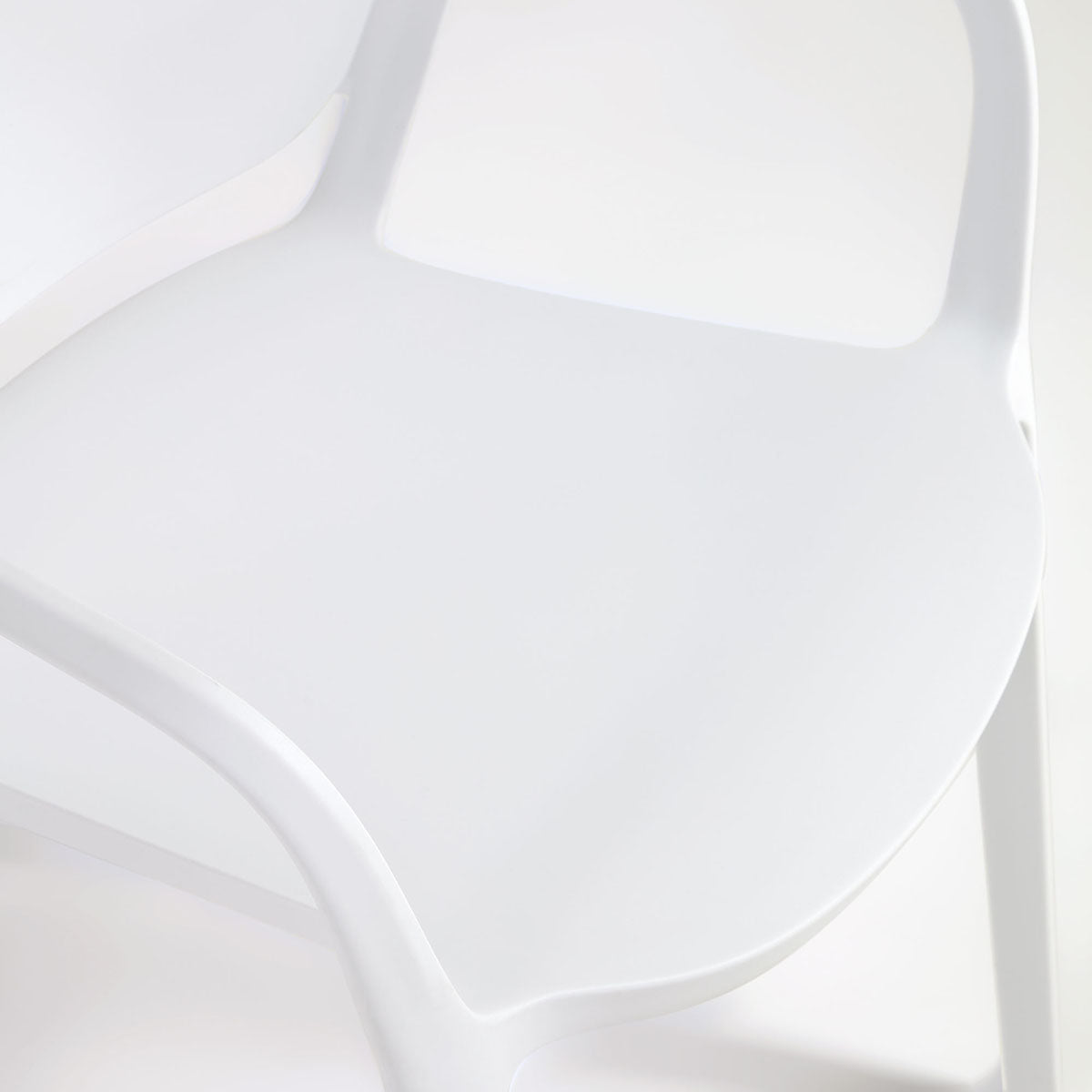 Ania Outdoor Dining Chair - Weather-Resistant Patio Chairs for Backyard, Garden, Poolside & Restaurant Use - Comfortable Stackable Outdoor Seating for Parties & Entertaining