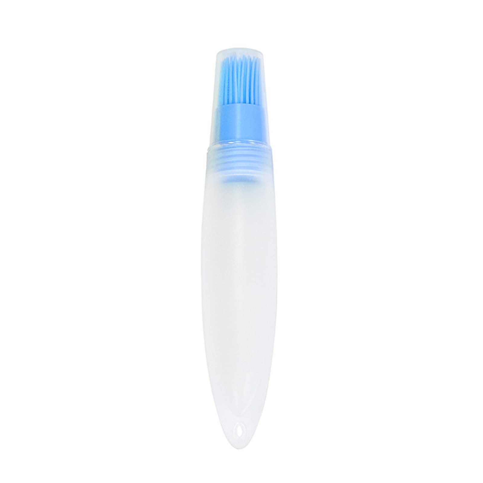 Celendi Samury Portable Silicone Oil Bottle Brush - BBQ & Pastry Basting Brush for Grilling, Baking & Cooking | Non-Stick Kitchen Tool for Home, Outdoor & Camping Use (Blue)