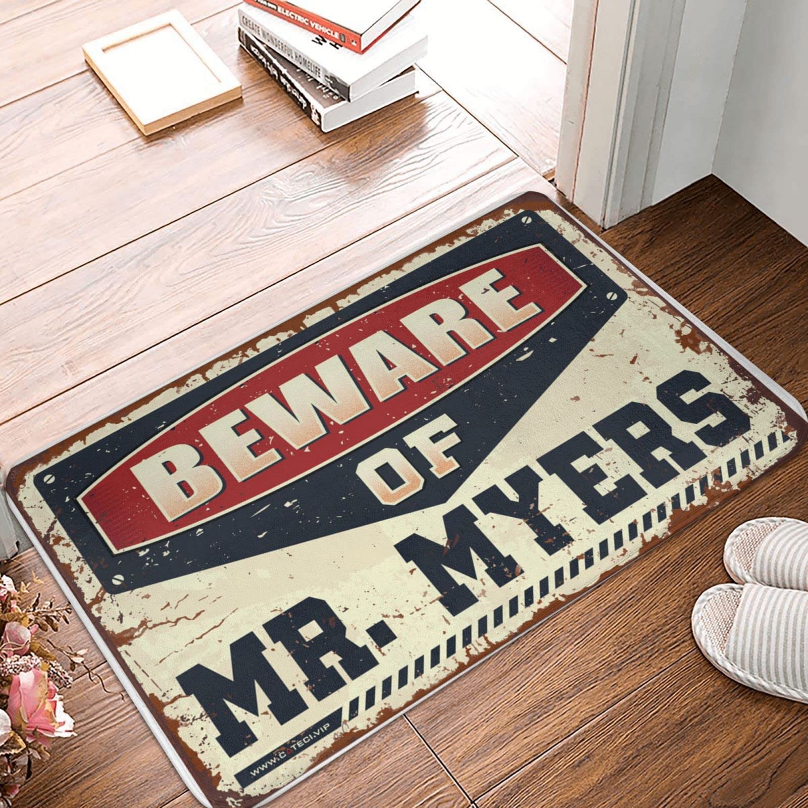 Rustic Bathroom Rug & Doormat - 50x80cm for Fall Decor & Patio