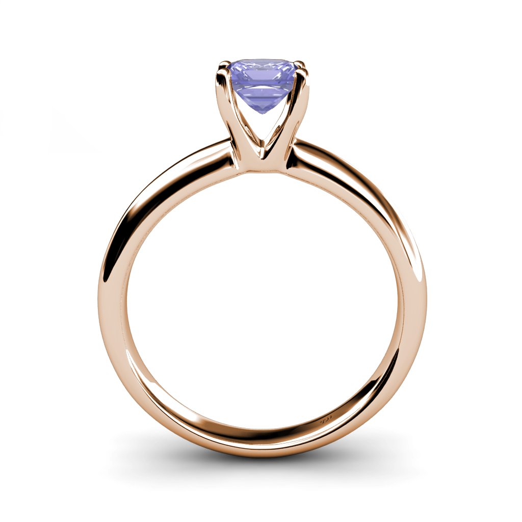 Exquisite 0.95 Carat Tanzanite Solitaire Ring in 14K Rose Gold - Perfect for Engagement, Anniversary & Special Occasion Gifts