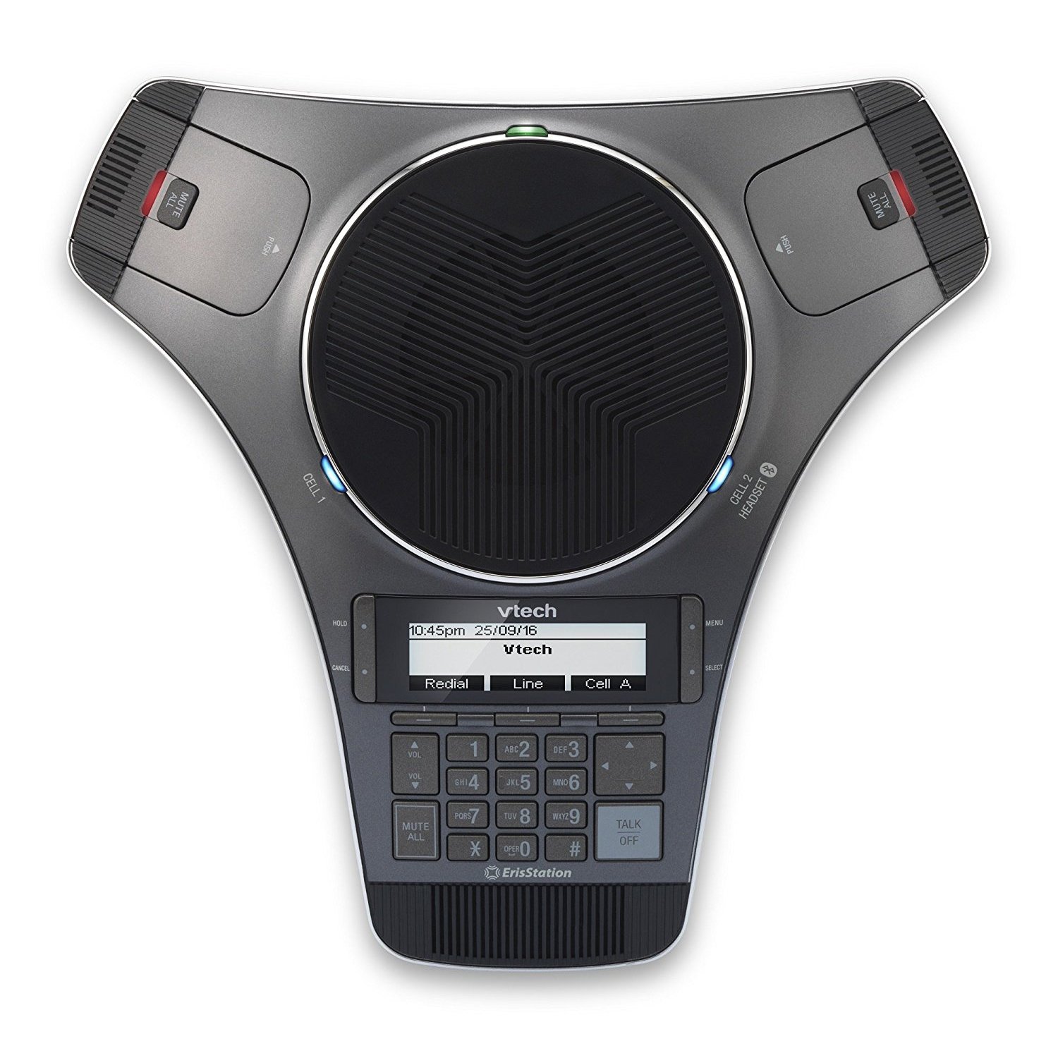 VTech VCS752 ErisStation SIP Conference Phone with 2 Wireless Microphones - Ideal for Office Meetings, Conference Calls & Business Communications