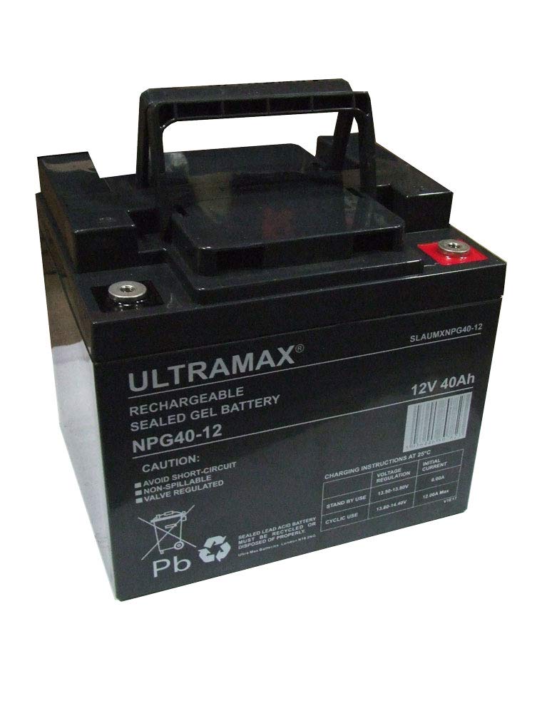 12V 40AH Gel Batteries for Invacare Shoprider Freerider TGA Mobility Scooter - Replacement Power Solution for Electric Wheelchairs & Mobility Devices