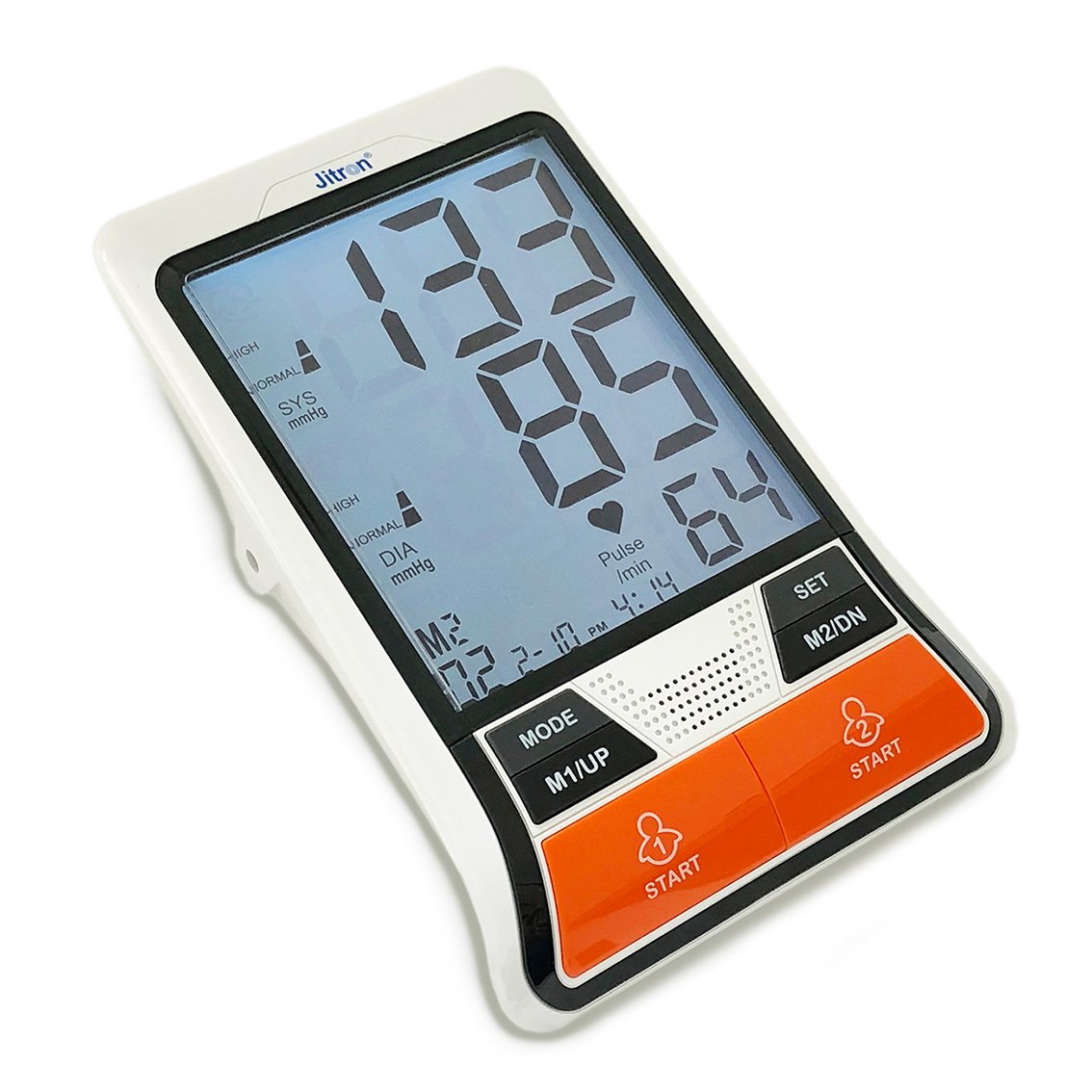 Jitron Digital Arm Blood Pressure Monitor - Accurate Automatic Upper Arm Cuff for Home Use - Track Heart Rate & Hypertension - Ideal for Adults & Seniors - Perfect for Daily Health Monitoring & Doctor Visits