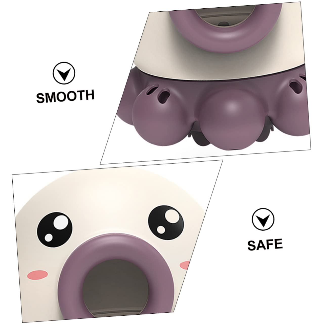 Totority 1-Piece Animal Bath Toys for Kids - Cartoon Plastic Bathtub & Swimming Pool Toys for Toddlers - Fun Water Play During Bath Time, Pool Parties & Beach Trips