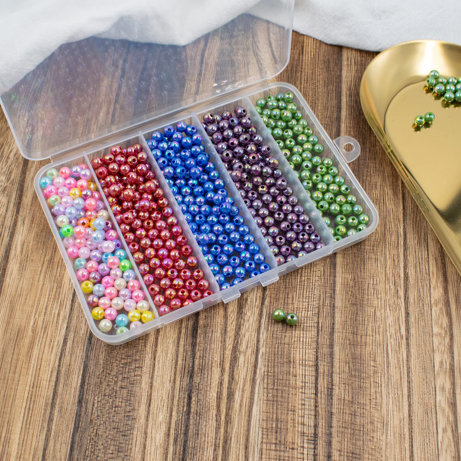 5 Grid Clear Plastic Organizer Box - Fishing Tackle Storage, Jewelry Dividers, Makeup Tools & Sewing Supplies Container - Perfect for Crafting, DIY Projects & Home Organization