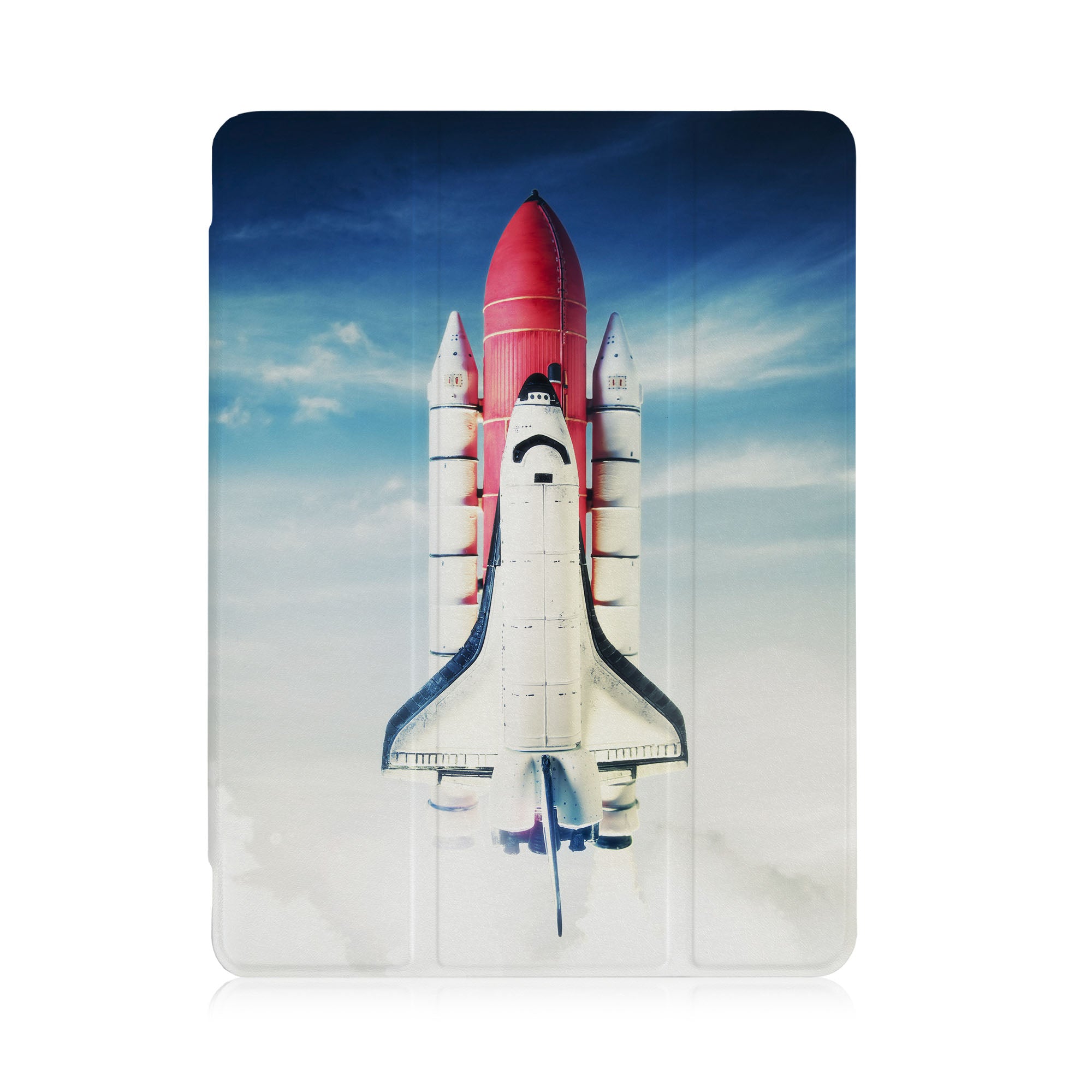 iPad See-Through Case with Astronaut Space Design - Slim Protective Cover for iPad Air/Pro/Mini, Perfect for Work, Travel & School