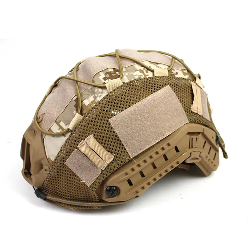 Tactical Helmet Cover for FAST Helmets - Military Grade Camouflage Helmet Cover for Outdoor, Airsoft & Tactical Operations