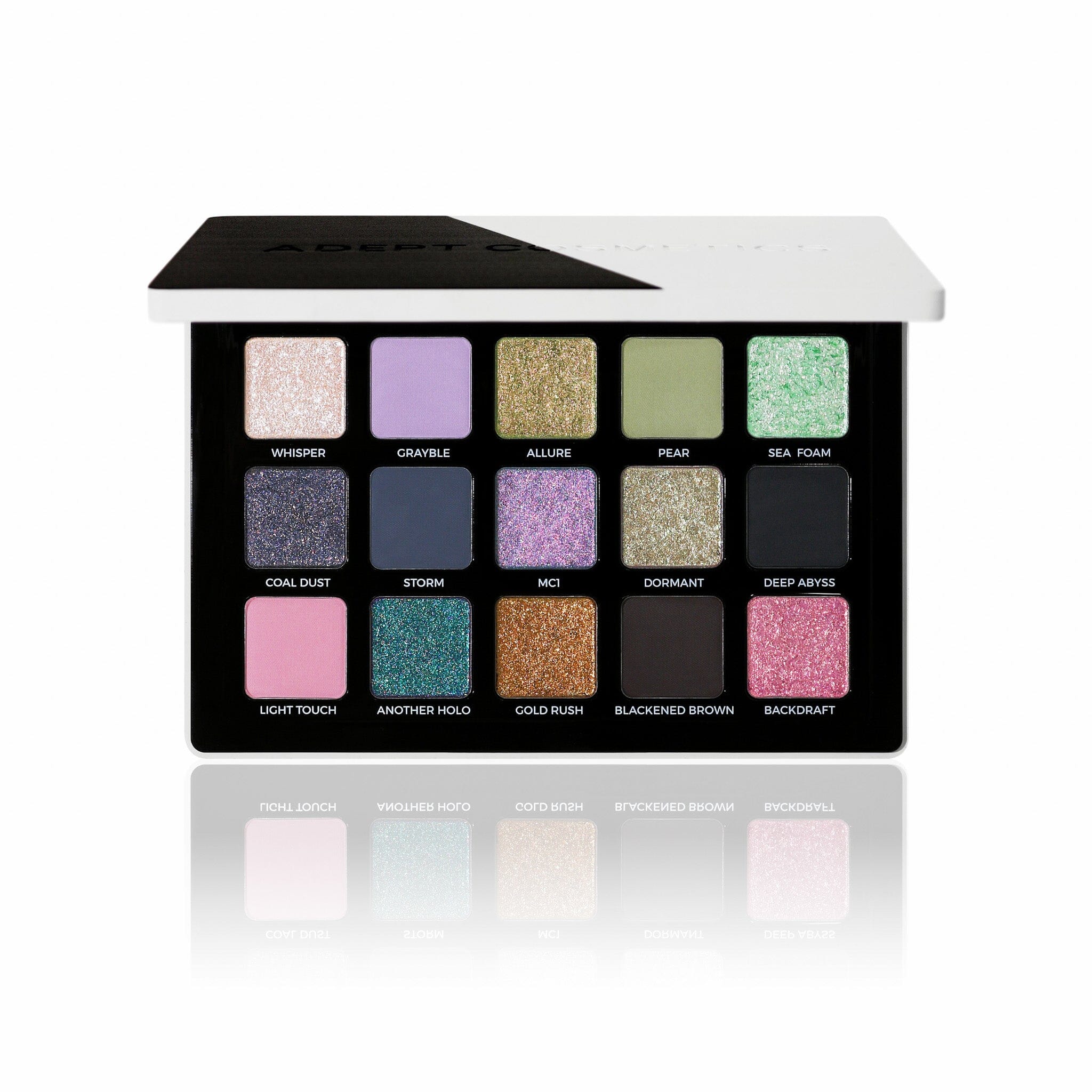 Emo Eyeshadow Palette - 12 Highly Pigmented Matte & Shimmer Shades for Bold & Dramatic Makeup Looks | Perfect for Goth, Punk & Alternative Styles