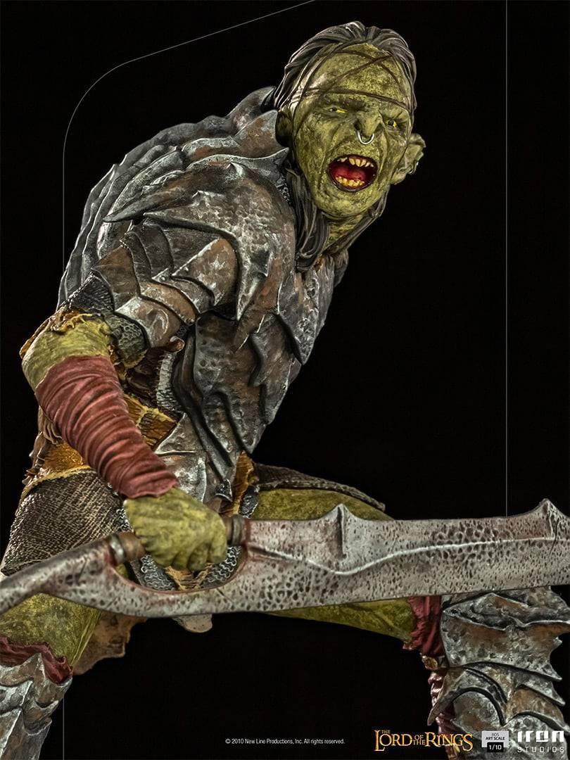 Iron Studios The Lord of the Rings Swordsman Orc BDS Art Scale 1/10 Statue - Premium Collectible for LOTR Fans & Fantasy Decor