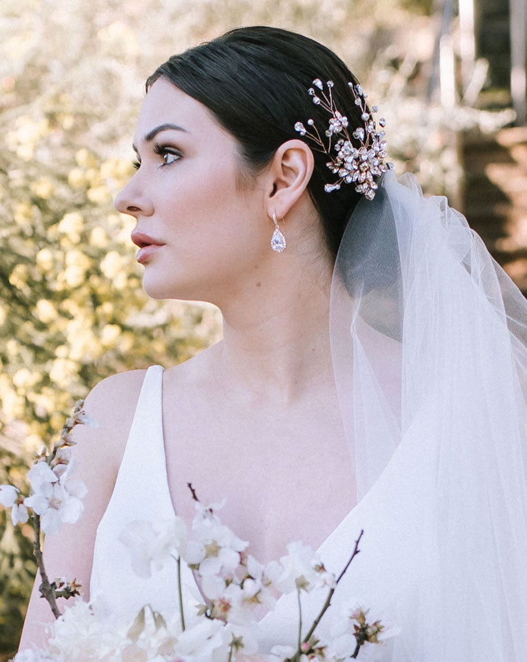 Elegant Crystal Vine Bridal Hair Comb - Best Seller Wedding Headpiece by Claire B by Kezani | Perfect for Brides, Prom, and Formal Events