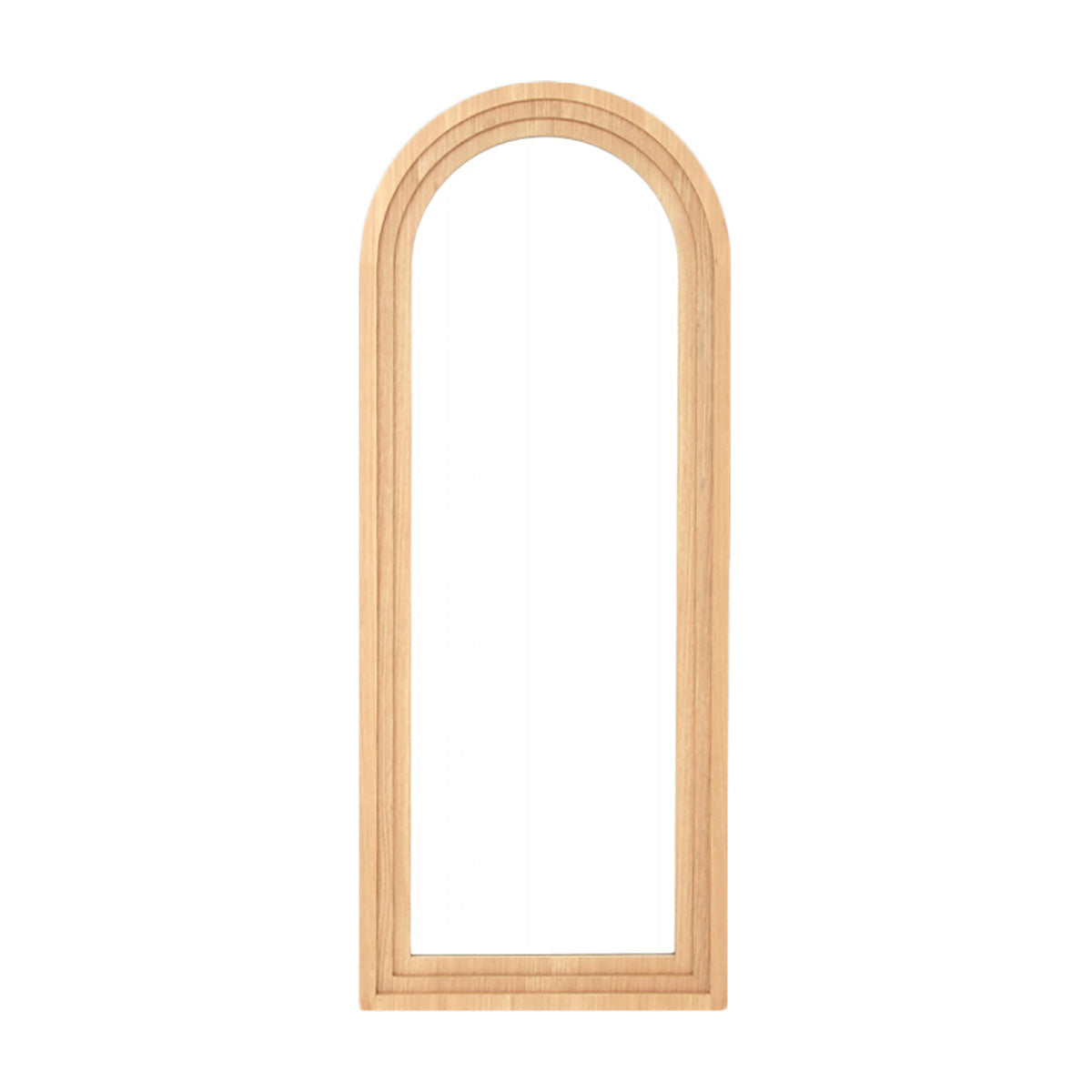 Belvedere Arch Wood Mirror - 63 x 160cm Handcrafted Full-Length Wall Mirror for Bedroom, Living Room & Entryway Decor