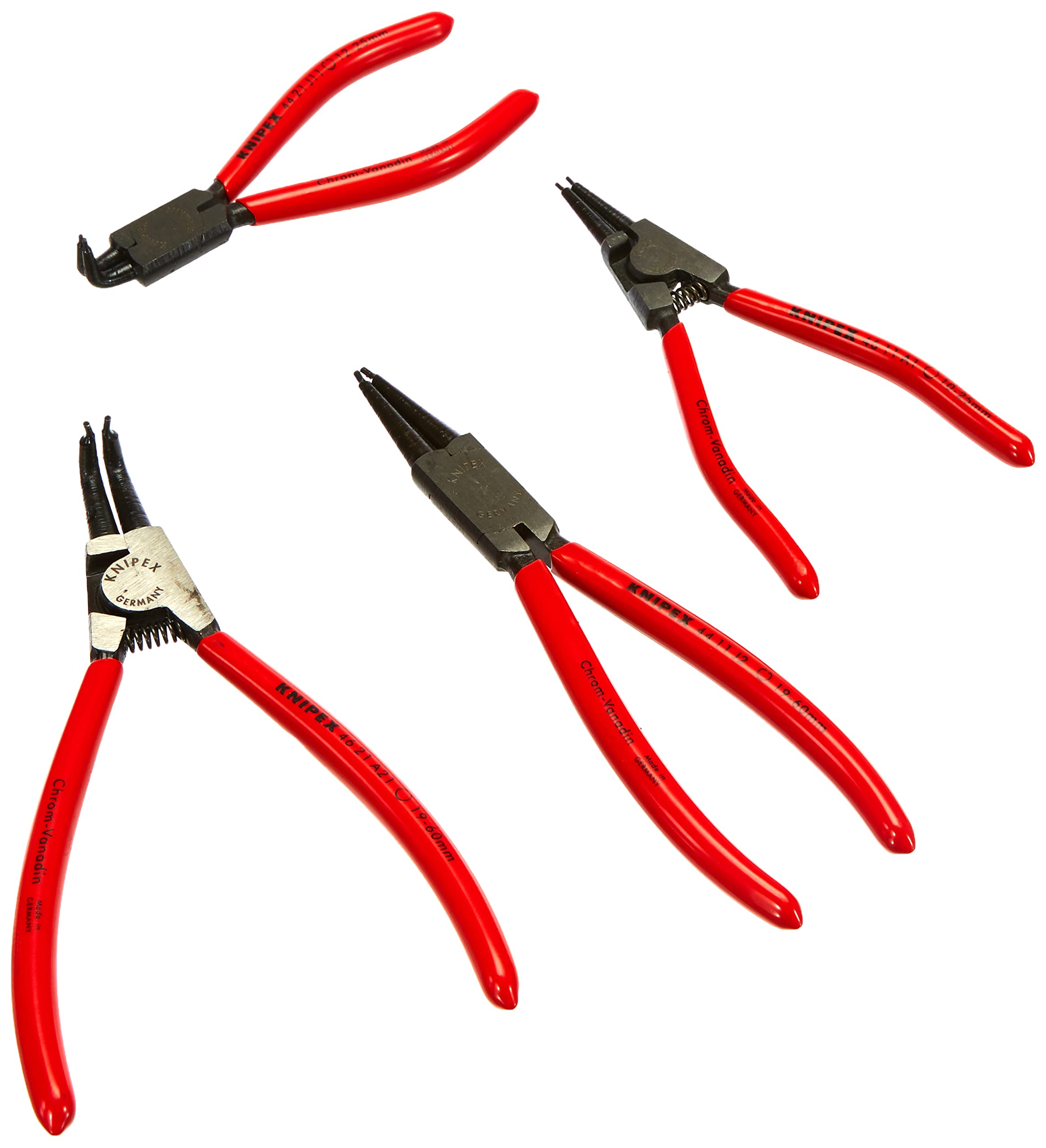 8-Piece Circlip Pliers Set with Tool Roll - 00 19 58 V01 Snap Ring Pliers for Automotive & DIY Repairs - Perfect for Mechanics, Engineers, and Home Workshops
