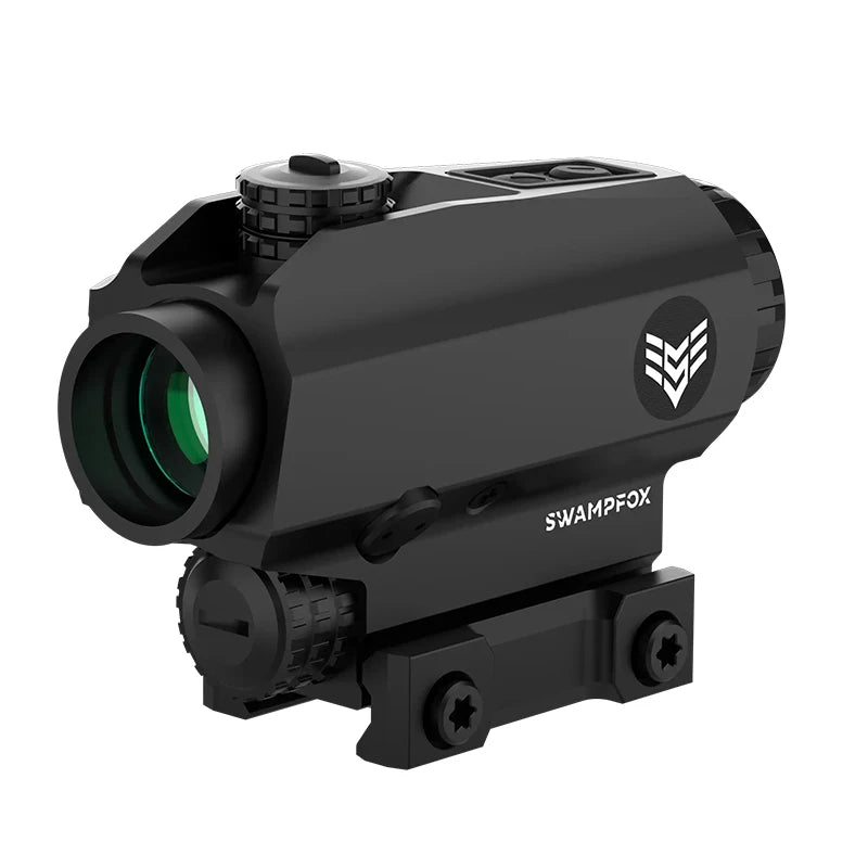 SWAMPFOX Blade Prism Scope 1X25 with BRC Reticle - Bullet Rise Compensator for Optic Height Over Bore | Red Dot Sight for AR-15, Hunting & Tactical Shooting | Ideal for Close Quarters Combat and Low Light Conditions