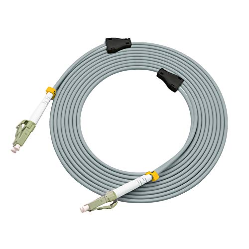 100Meters LC to LC Indoor Armored Duplex 62.5/125 OM1 Fiber Optic Patch Cable - Multimode 100M (330ft) LC-LC Connector for Data Center, Server Rooms & Network Installations