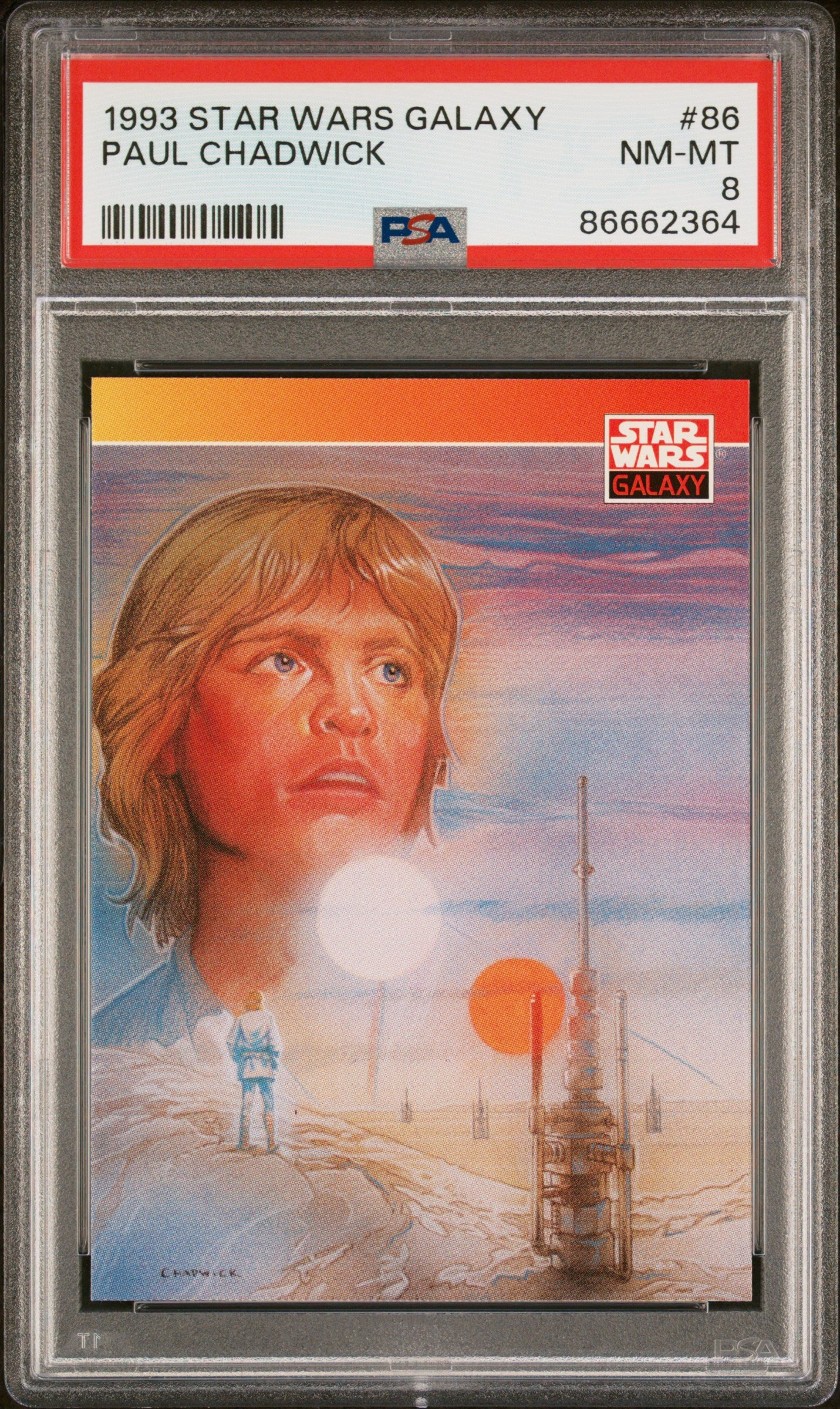 1993 Star Wars Galaxy Paul Chadwick #86 PSA 8 Graded Trading Card - Collectible Memorabilia for Star Wars Fans & Card Collectors | Perfect for Display, Investment & Nostalgic Gift Giving
