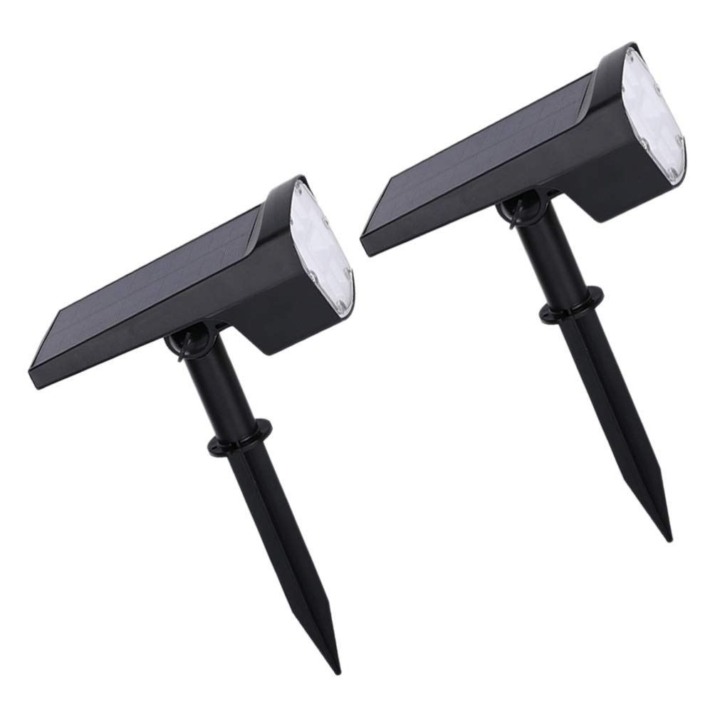 OSALADI 2-Pack LED Solar Landscape Spotlights - Wireless Solar Powered Outdoor Lights for Garden, Driveway, Porch, Walkway, Pool & Patio - Waterproof & Energy-Efficient Solar Spot Lighting (Perfect for Pathway Illumination, Backyard Decor & Nighttime Safety)
