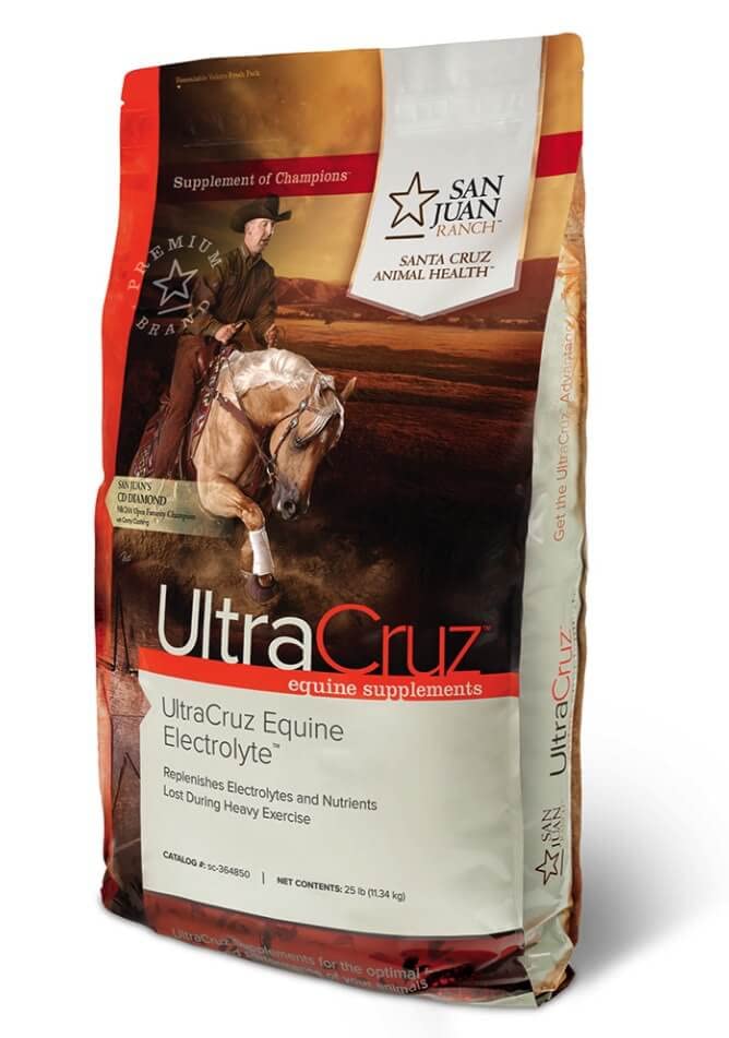 UltraCruz Electrolyte Supplement Powder for Horses - 25 lb | Replenish Hydration & Minerals | Ideal for Performance, Recovery & Hot Weather Riding