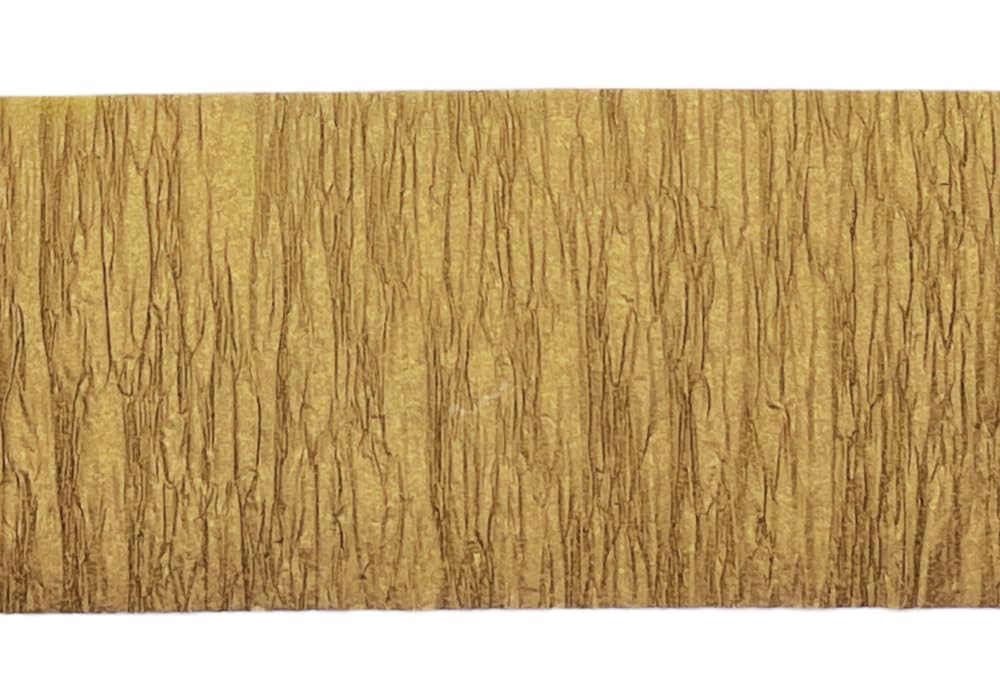 4 Rolls Metallic Gold Crepe Paper Streamers - 280 ft Total - Made in USA - Perfect for Party Decorations, Birthday Celebrations & DIY Crafts