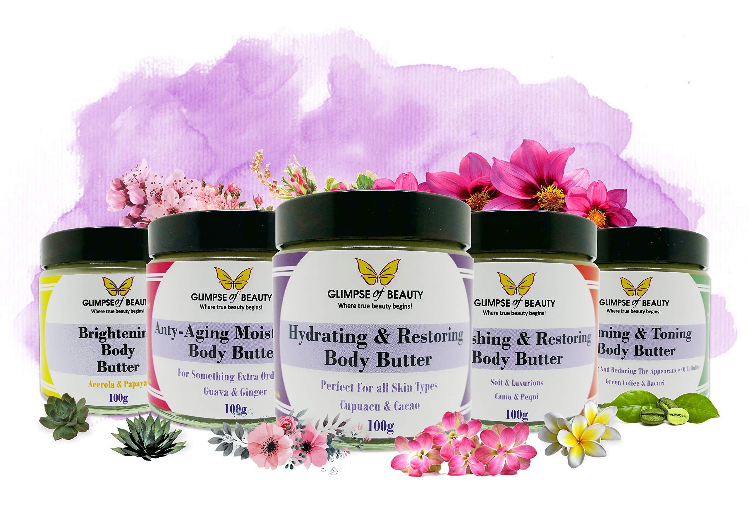 Organic Camu Camu & Pequi Body Butter - Deep Moisturizing & Nourishing for Dry Skin - Perfect for Daily Hydration & Spa Nights