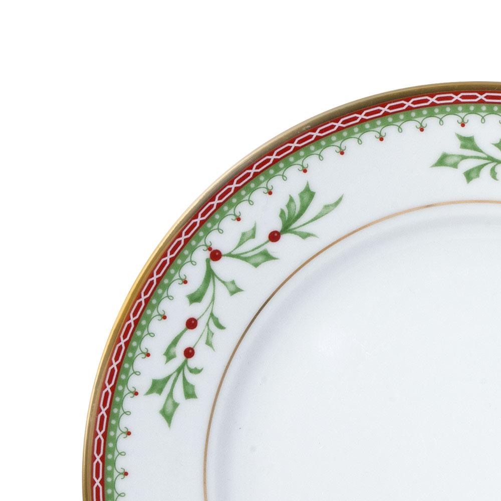 Holiday Traditions 16-Piece Dinnerware Set with 4 Mugs - Elegant Porcelain Tableware for Christmas, Thanksgiving & Family Gatherings