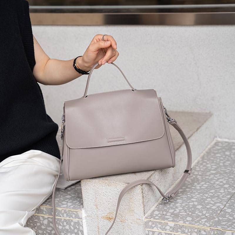Soft Genuine Leather Crossbody Bags for Women - Fashionable Lightweight Shoulder Purse Handbags for Teen Girls & Ladies | Perfect for Daily Use, Travel & Shopping