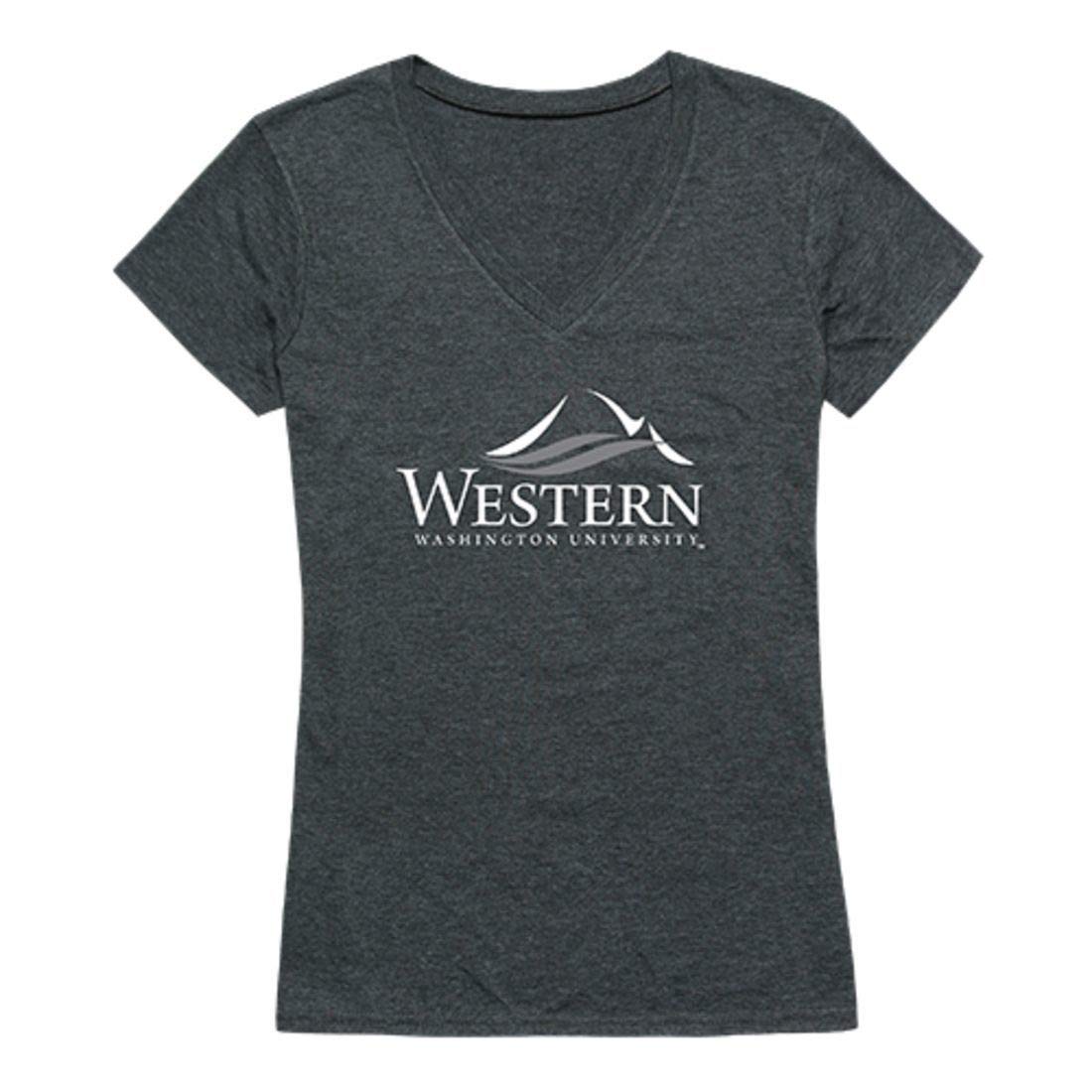 Western Washington University WWU Vikings Women's Heather Charcoal T-Shirt - Comfortable College Apparel for School Spirit & Casual Wear