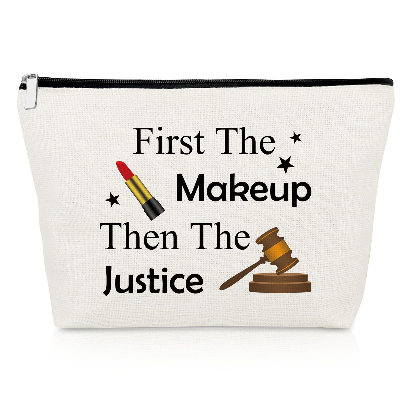 Future Lawyer Gift Makeup Bag - Attorney Gifts for Women & Law Students - Birthday & Graduation Cosmetic Pouch - Perfect for Paralegals, Prosecutors & Legal Professionals - Ideal for Court, Office & Law School Essentials