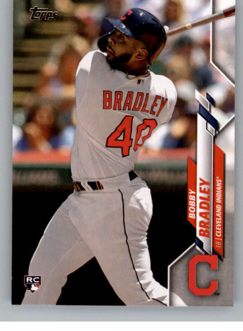 2020 Topps Baseball #40 Bobby Bradley RC Rookie Card - Cleveland Indians MLB Trading Card in NM Condition - Perfect for Collectors, Sports Memorabilia Fans & Gift Giving