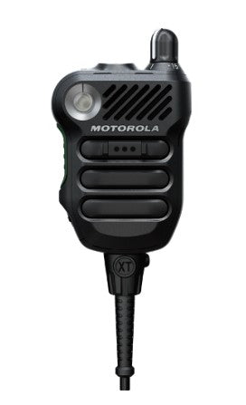 Motorola XVE500 PMMN4132A_BLK Remote Speaker Microphone for Two-Way Radios - Hands-Free Communication for Security, Construction & Outdoor Activities