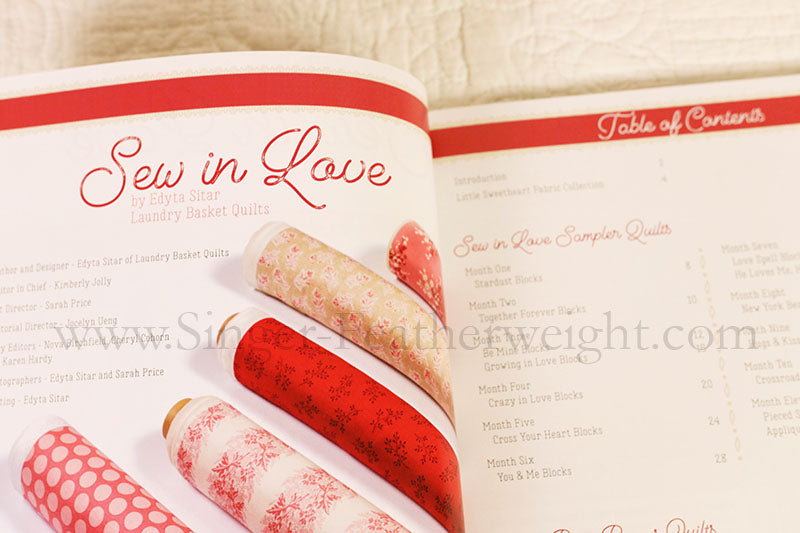 Edyta Sitar Sew In Love Quilt Pattern Book - Laundry Basket Quilts for DIY Patchwork & Quilting Projects - Perfect for Home Decor, Gift Making & Craft Enthusiasts