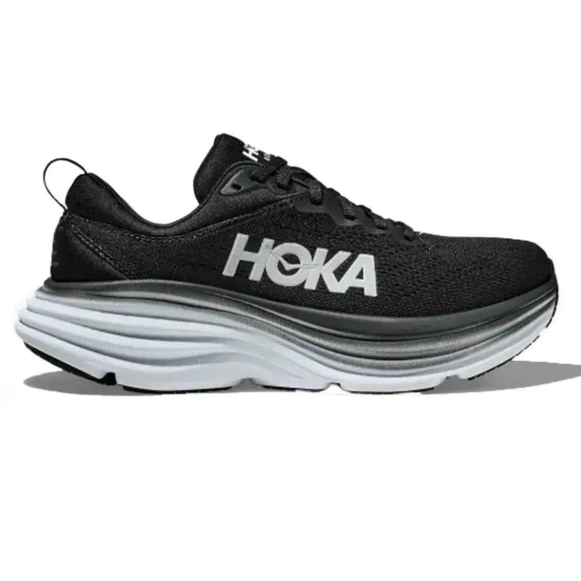 HOKA Bondi 8 Wide Running Shoes for Men - Cushioned Comfort for Long Distance Jogging & Marathon Training