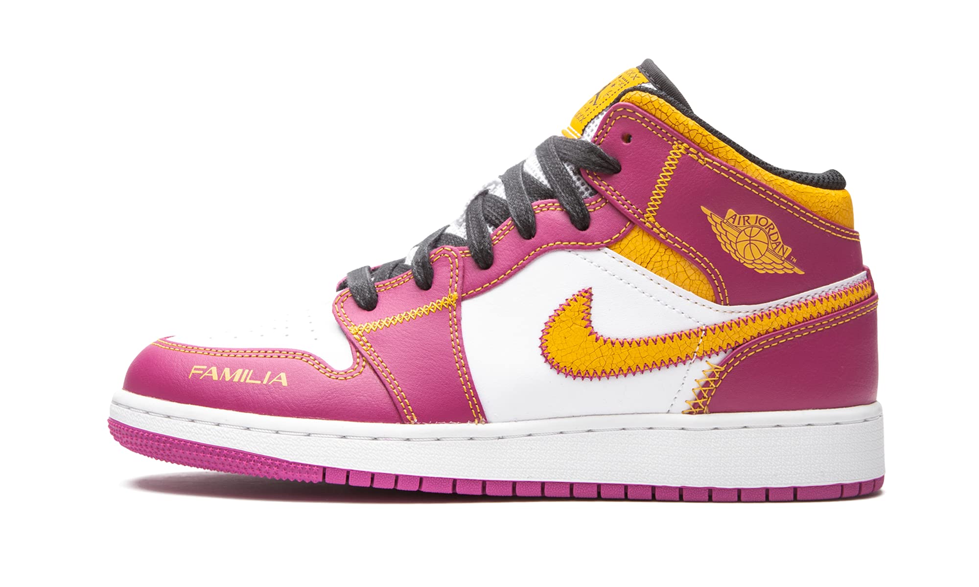 Jordan Air 1 Mid DOD White/University Gold Youth Basketball Shoes DC0500-100 - Perfect for School, Street Style & Casual Wear